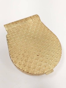 Vintage Coty Goldtone Horseshoe Compact Airspun Puff Motif Swivel Hinge