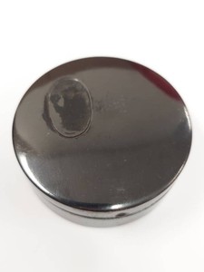 Vintage 1920s Gunmetal Art Deco Double Compact Lever Powder Rouge Case
