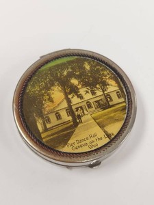 Vintage Geneva-on-the-Lake Ohio Pier Dance Hall Powder Compact