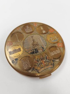 Vanity Fair London Scenes Round Powder Compact Mirror Made in Britain
