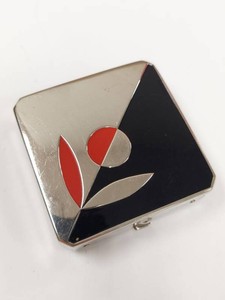 Vintage Elgin American Enamel Powder Compact Rouge Mirror Case