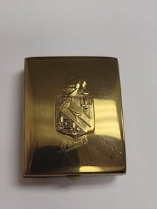 Vintage Jaquet Gold Tone Vanity Compact Mirror Rouge Lipstick Case