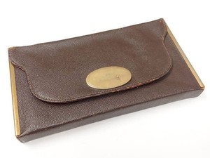 Rex Fifth Avenue Leather Vanity Clutch Compact Cigarette Case Set