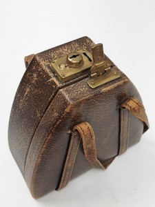 Melba 1920s Brown Leather Fitted Vanity Case Compact Perfume Set