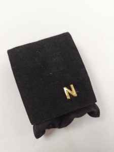 Vintage Gold Tone Lipstick Cases & Mirror Vanity Set in Black Pouch