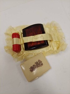 Lot Including Vintage Coty Vanity Set Sweet Earth Compact Sachet