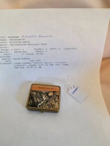 Vintage Yellowstone National Park Souvenir Rouge Compact Mirror