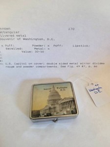 Vintage Washington D.C. Souvenir Powder Compact U.S. Capitol