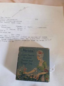 Norida Double Vanitie Powder & Rouge Compact w Box Pat 1924