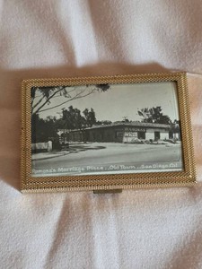 Vintage Ramonas Marriage Place Old Town San Diego Powder Compact