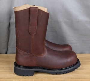 Legend Safety Size 8 Brown Roper Boots 9 Height $124.99 Retail - Brand New