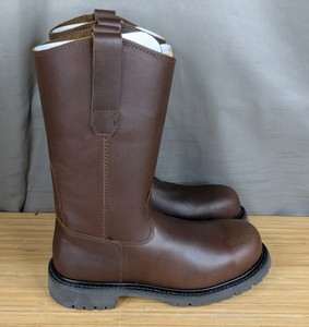 Legend Safety Size 9 Brown Roper Boots 11 Height $124.99 Retail - Brand New