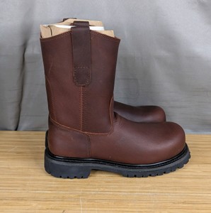 Legend Safety Size 8 Brown Roper Boots 9 Height $124.99 Retail - Brand New