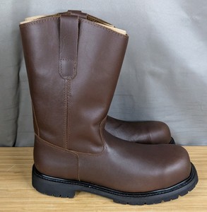 Legend Safety Size 12 Brown Roper Boots 11 Height $124.99 Retail - Brand New