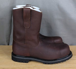 Legend Safety Size 12 Brown Roper Boots 9 Height $124.99 Retail - Brand New