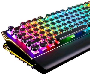 RK ROYAL KLUDGE S108 Retro Typewriter Keyboard $54.99 Retail - Brand New