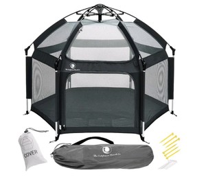 Pop N Go Portable Baby Playpen Charcoal Black $139.99 Retail
