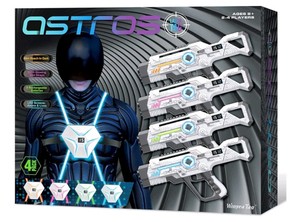 ASTROS Rechargeable Laser Tag Set 4 Pack with Vests $89.18 Retail - Brand New