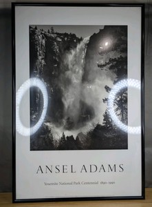 Ansel Adams Yosemite National Park Centennial Framed Poster 28 x 40