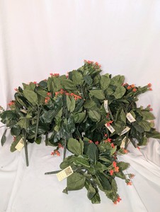 (15) Vickerman artificial orange kalanchoe bushes