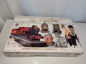 Harry Potter Hogwarts Express & Diagon Alley 3D Puzzle, Open Box