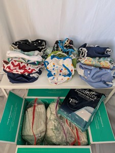 Collection of reusable cloth diapers