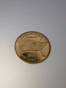 1965 Minnesota Twins commemorative token coin