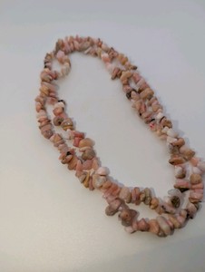 Tumbled Natural Pink Opal chip and nugget beads, typically sized around 58mm