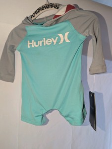 Hurley baby boys long-sleeve hooded coverall, Newborn