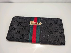 Black GG monogram wallet- unauthenticated