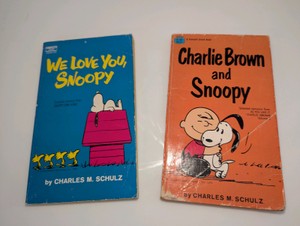Peanuts cartoon collections books by Charles M. Schulz, published by Fawcett Crest in 1970