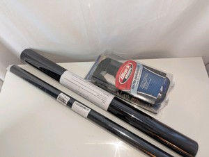 New Mkbrother Window Tint Film roll, 20% VLT (Visible Light Transmission) variant measuring 24 inches by 240 inches, plus extra roll and Black Magic Tint Film Application Kit