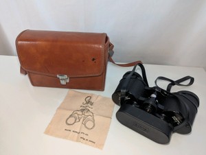 Vintage Sears Model 2527 7x35mm extra wide-angle binoculars with case