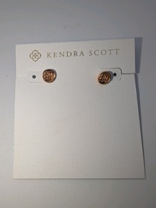 Kendra Scott Dira Coin Stud Earrings, NIB