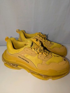 Yellow Balenciaga Triple S Clear Sole sneakers-Size 44 (MSRP $200-400)