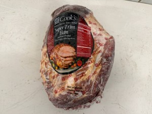 B.20lbs Cooks Traditional Bone In Hickory Smoked Ham-Super Trim