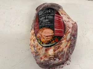 B.20lbs Cooks Traditional Bone In Hickory Smoked Ham-Super Trim