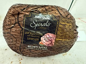 12lbs Smithfield Spirals Smoked Ham-Brown Sugar Glaze Packet