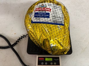 19.6lbs Farmer John Permium Bone in Ham