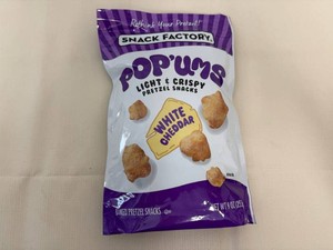2x Popums Pretzel Snacks-White Cheddar