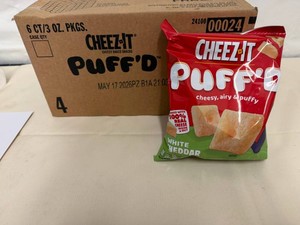 6x 3oz Cheez-it Puffed-White Cheddar