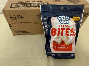 6x 3.5oz Pop Tarts Pastry Bites-Strawberry