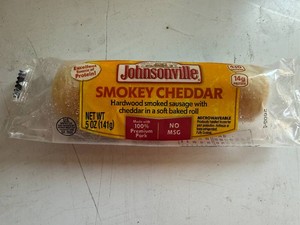 5x Johnsonville Smokey Cheddar Sausage in a soft Baked Roll
