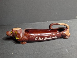 Ceramic Dachshund Ashtray