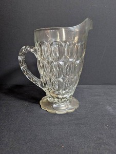 Glass Pitcher With Footed Base