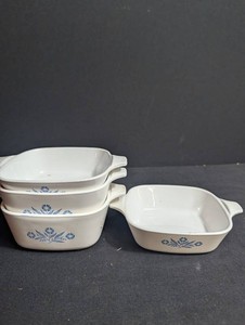 Vintage Floral Nesting Casserole Dish Set (Lot of 4)