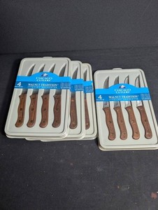 Chicago Cutlery Walnut Tradition 4-Piece Steak Knife Set (Lot of 4)