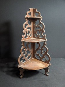 Wood Corner Wall Shelf