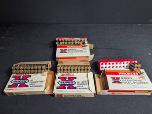Winchester Super-X Rifle Cartridges Mixed Lot