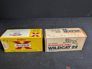 Western Super X & Winchester Wildcat 22 Long Rifle Ammunition (Lot of 2)